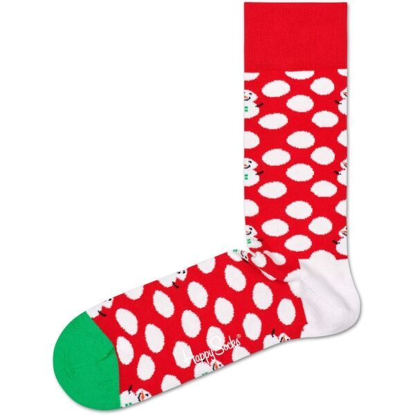 HAPPY SOCKS HAPPY SOCKS BIG DOT SNOWMAN Klasične čarape, crvena, veličina