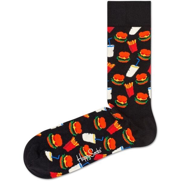 HAPPY SOCKS HAPPY SOCKS HAMBURGER Klasične čarape, crna, veličina