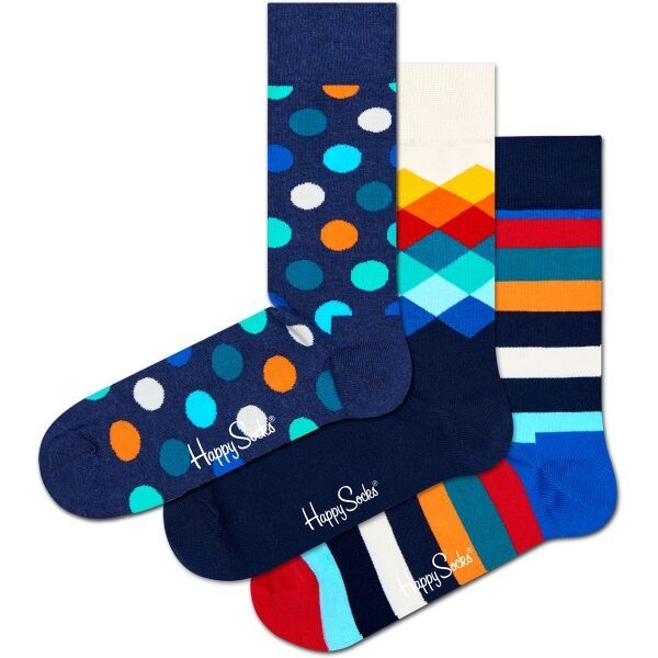HAPPY SOCKS HAPPY SOCKS MIX GIFT BOX 3P Klasične čarape, mix, veličina