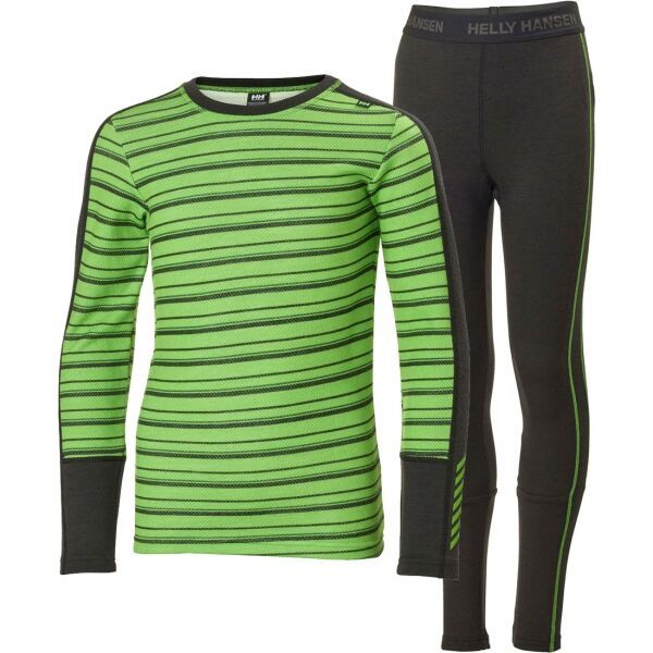 Helly Hansen Helly Hansen JR GRAPHIC LIFA MERINO SET Junior funkcijski set, zelena, veličina