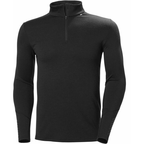 Helly Hansen Helly Hansen LIFA MERINO MIDWEIGHT 1/2 ZIP Muška Merino majica, crna, veličina