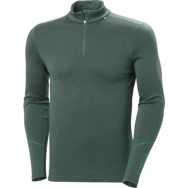 Helly Hansen Helly Hansen LIFA MERINO MIDWEIGHT 1/2 ZIP Muška Merino majica, tamno zelena, veličina