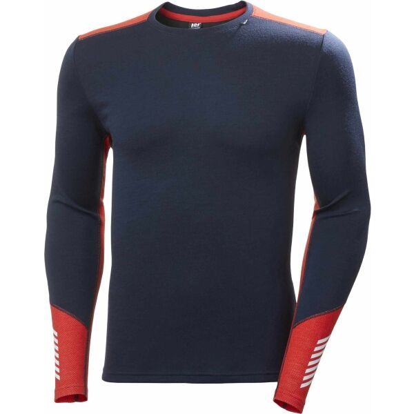 Helly Hansen Helly Hansen LIFA MERINO MIDWEIGHT CREW Muški bazni sloj visokih performansi, tamno plava, veličina