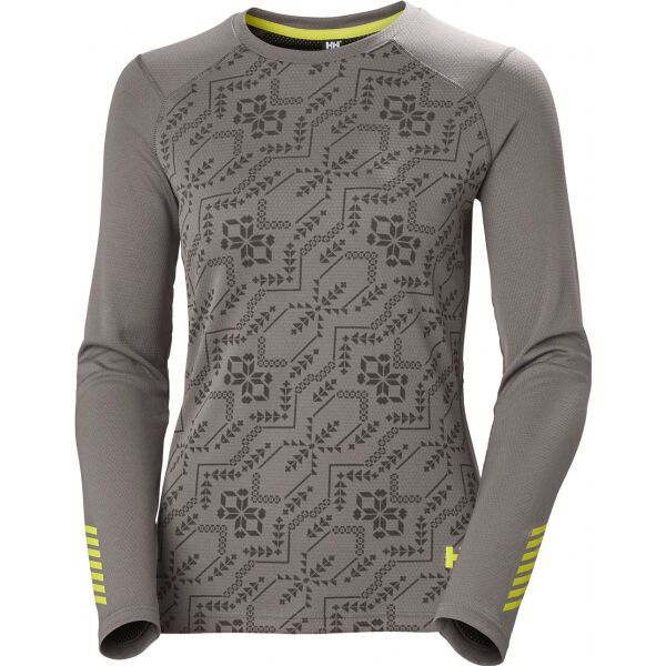 Helly Hansen Helly Hansen W LIFA ACTIVE GRAPHIC CREW Ženski funkcionalni osnovni sloj, boja vina, veličina