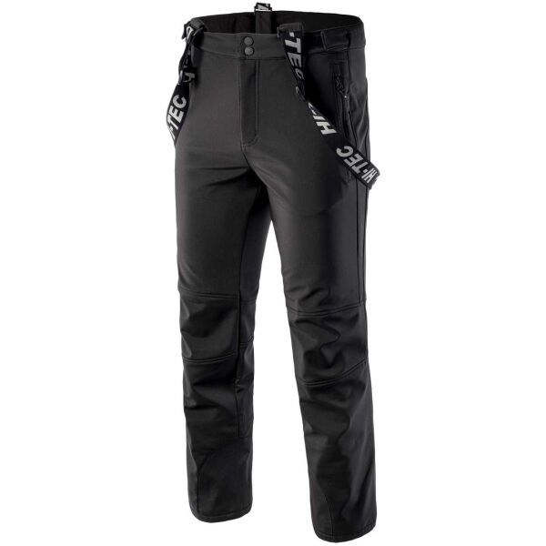 Hi-Tec Hi-Tec LERMO Muške skijaške softshell hlače, crna, veličina