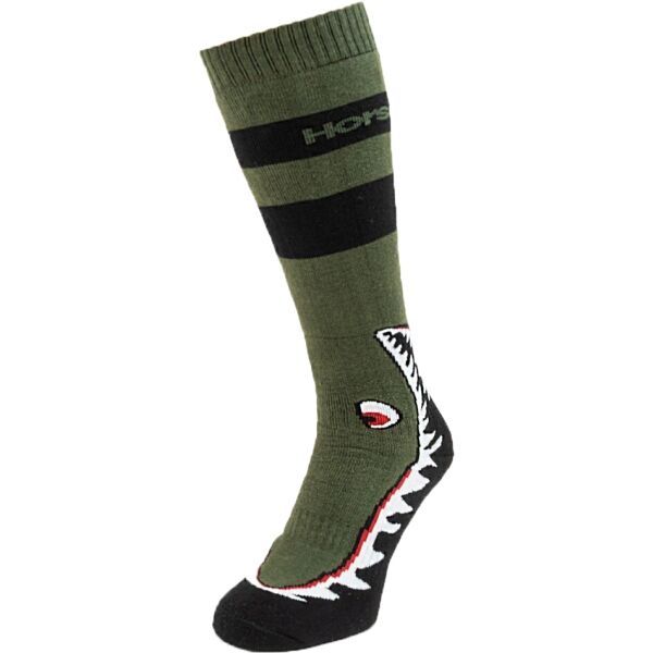Horsefeathers Horsefeathers SHARK SNOW SOCKS Muške čarape za snowboarding, zelena, veličina