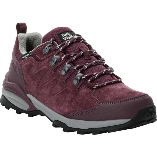 Jack Wolfskin Jack Wolfskin REFUGIO TEXAPORE LOW W Ženska turistička obuća, boja vina, veličina
