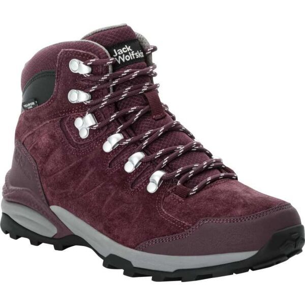 Jack Wolfskin Jack Wolfskin REFUGIO TEXAPORE MID W Ženska turistička obuća, boja vina, veličina