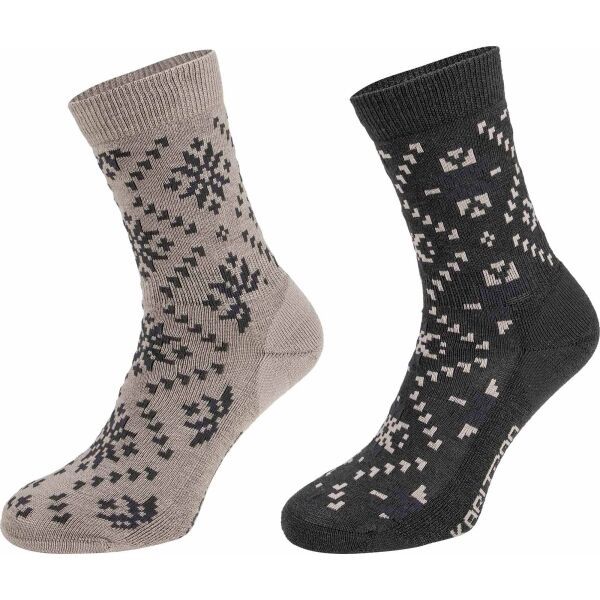 KARI TRAA KARI TRAA TIRIL WOOL SOCK 2PK Ženske vunene čarape, siva, veličina