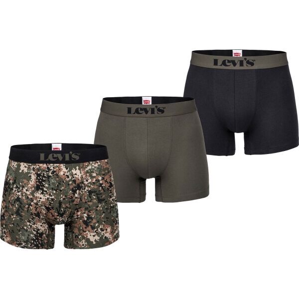 Levi's&reg; Levi's&reg; MEN BACK IN SESSION TRUNK 3P Muške bokserice, khaki, veličina