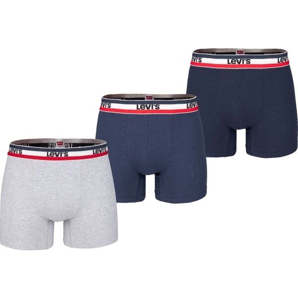 Levi's&reg; Levi's&reg; MEN BACK IN SESSION TRUNK 3P Muške bokserice, tamno plava, veličina