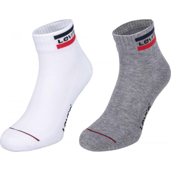 Levi's&reg; Levi's&reg; MID CUT SPRTWR LOGO 2P Čarape, bijela, veličina