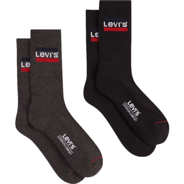 Levi's&reg; Levi's&reg; REGULAR CUT SPRTWR LOGO 2P Čarape, crna, veličina