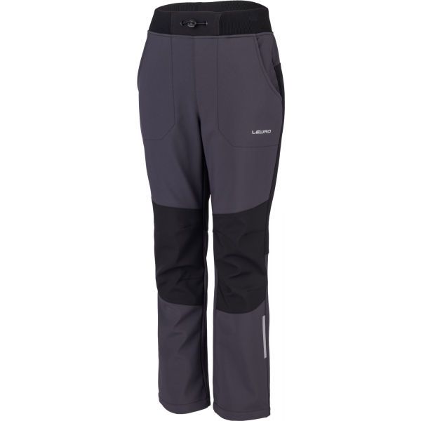 Lewro Lewro NORAY Softshell hlače za djevojčice, tamno siva, veličina