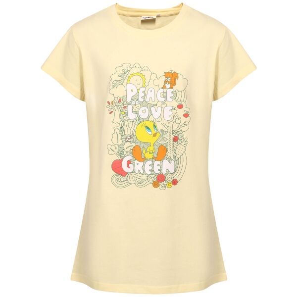 LOONEY TUNES LOONEY TUNES TWEETY GREEN Ženska majica, žuta, veličina