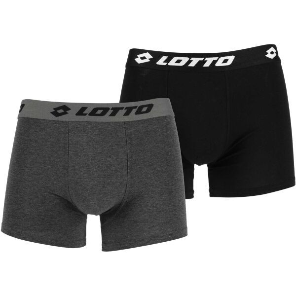 Lotto Lotto AUGUSTUS 2PACK Muške bokserice, crna, veličina