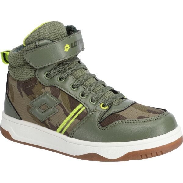 Lotto Lotto ROCKET AMF III MID CAMO CL S Dječje gležnjače, khaki, veličina