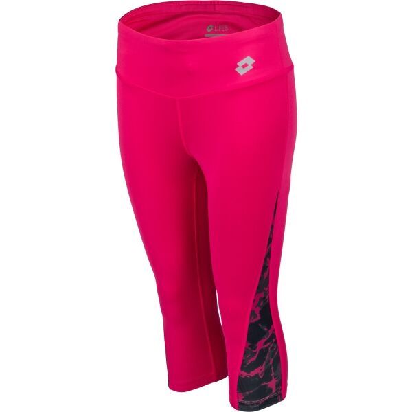 Lotto Lotto RUN FIT W LEGGING MID 1 Ženske tričetvrt tajice, ružičasta, veličina