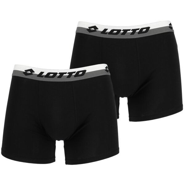 Lotto Lotto TRAIANUS 2PACK Muške bokserice, crna, veličina
