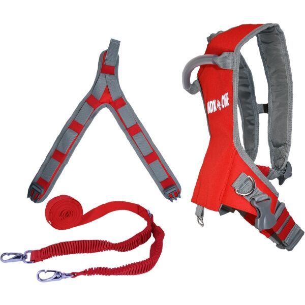 MDXONE MDXONE STATIC SKI HARNESS WITH 9' STATIC ROPE Skijaško vrijeme, crvena, veličina