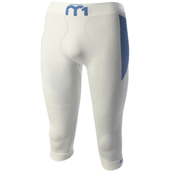 Mico Mico 3/4 TIGHT PANTS M1 SKINTECH Muške 3/4 termo hlače, bijela, veličina