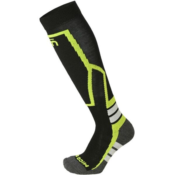 Mico Mico CALZA SKI WARM CONTROL MEDIUM K Dječje visoke skijaške čarape, crna, veličina