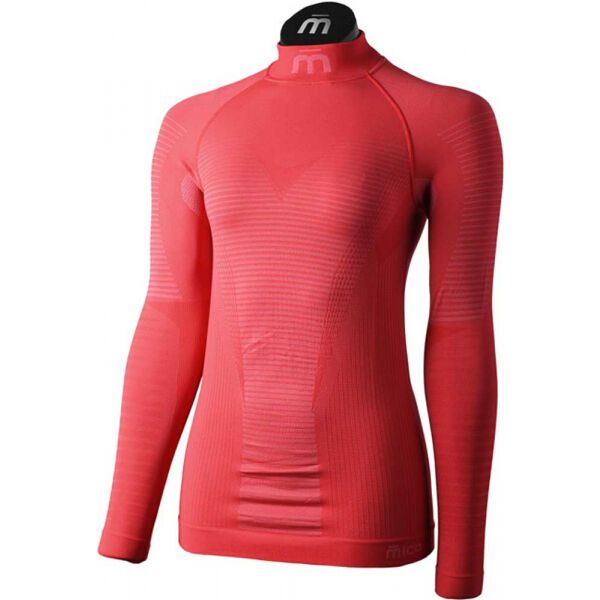 Mico Mico L/SLVS MOCK NECK SHIRT WARM CONTROL W Ženska termo majica, crvena, veličina
