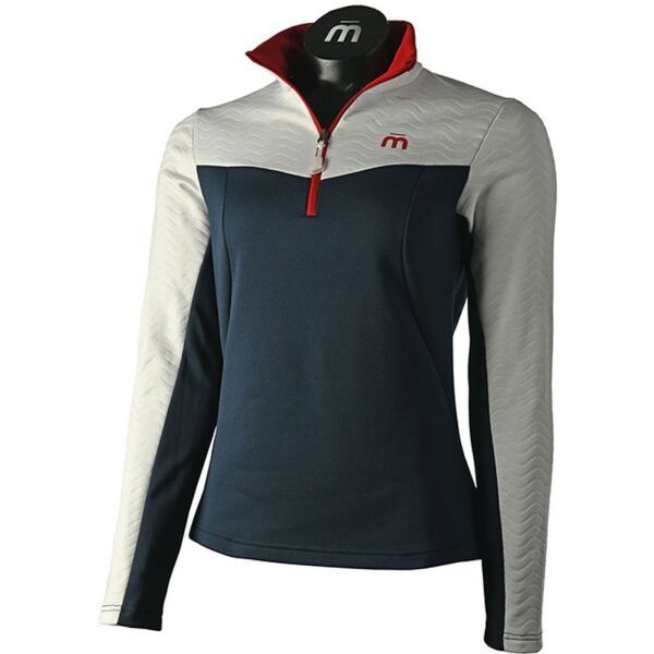 Mico Mico MAGLIA 1/2 COLLO 1/2 ZIP W X-PERF Ženska majica, tamno plava, veličina