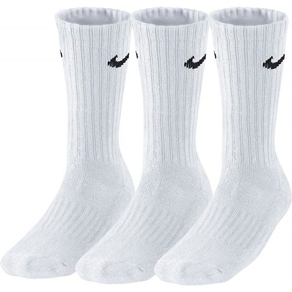Nike Nike 3PPK VALUE COTTON CREW 3PPK VALUE COTTON CREW - Sportske čarape, bijela, veličina