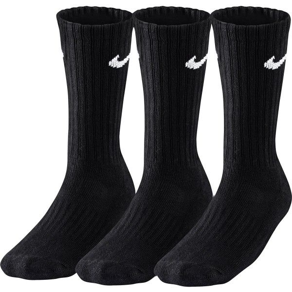 Nike Nike 3PPK VALUE COTTON CREW 3PPK VALUE COTTON CREW - Sportske čarape, crna, veličina