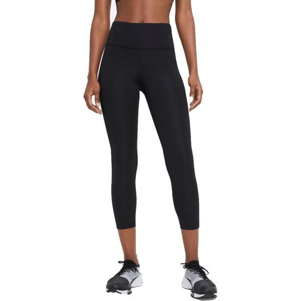Nike Nike DF FAST CROP W Ženske tajice za trčanje, crna, veličina