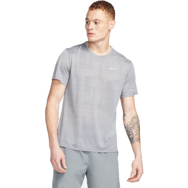 Nike Nike DF MILER BREATHE SS Muška majica, siva, veličina