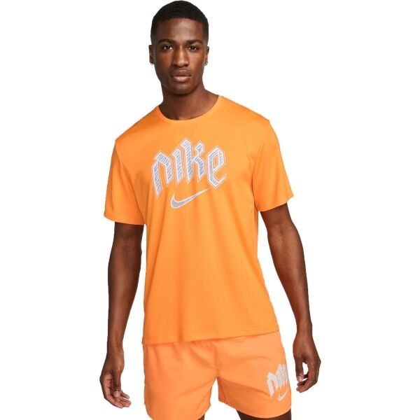 Nike Nike DF RUN DVN MILER SS Muška majica, narančasta, veličina