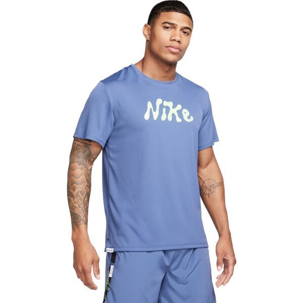 Nike Nike DF UV S72 MILER SS Muška majica kratkih rukava, svjetlo plava, veličina