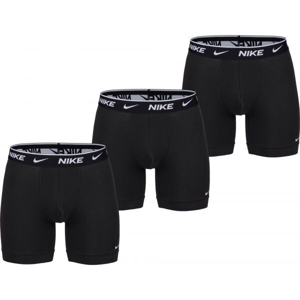 Nike Nike E-DAY COTTON STRETCH BOXER BRIEF LONG 3PK Muške bokserice, crna, veličina