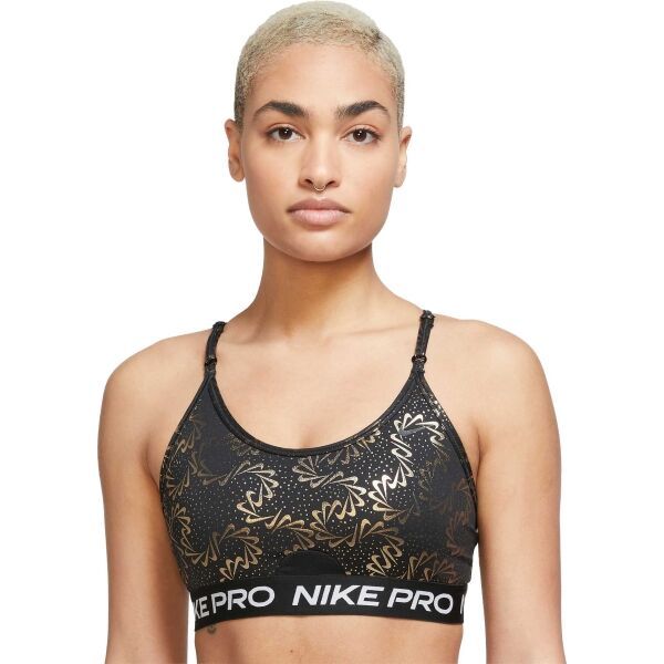 Nike Nike NP DF INDYST RPY SPARKLE BRA Ženski sportski grudnjak, crna, veličina