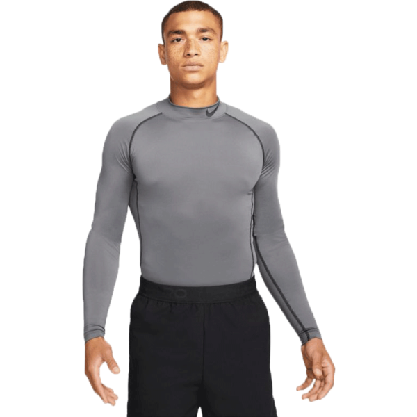 Nike Nike NP DF TIGHT LS MOCK M Muška majica za trening, siva, veličina