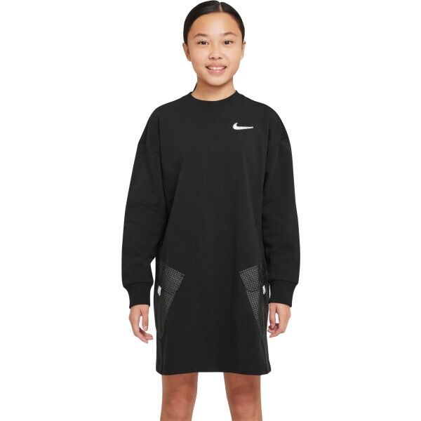Nike Nike NSW DRESS OP Haljina za djevojčice, crna, veličina