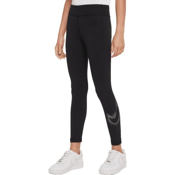 Nike Nike NSW ESSNTL MR LGGNG WC Tajice za djevojčice, crna, veličina