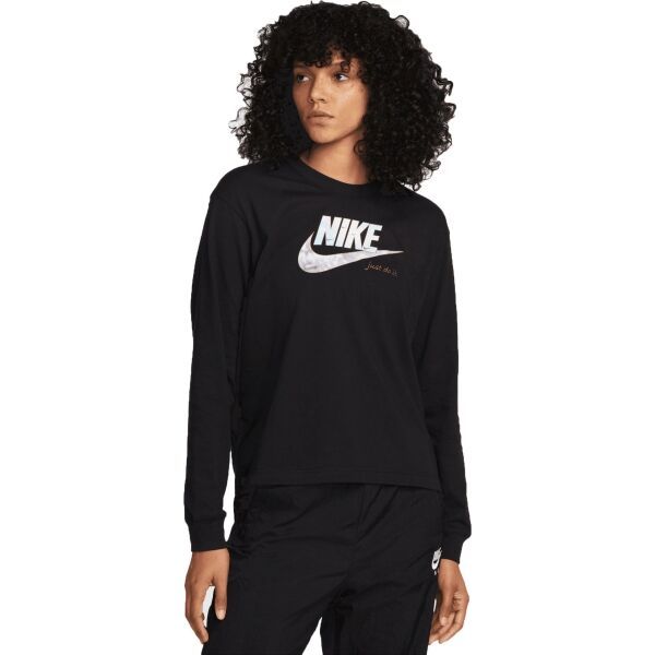 Nike Nike NSW TEE OC 1 LS BOXY Ženska majica dugih rukava, crna, veličina