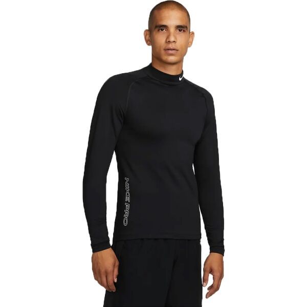 Nike Nike TOP WARM LS MOCK Muška majica za treniranje, crna, veličina