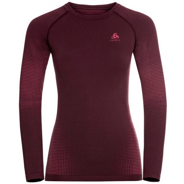 Odlo Odlo BL TOP CREW NECK L/S PERFORMANCE WARM EC Funkcionalna majica kratkih rukava, boja vina, veličina