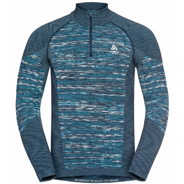 Odlo Odlo BL TOP HALF ZIP BLACKCOMB ECO Muška funkcionalna majica, plava, veličina