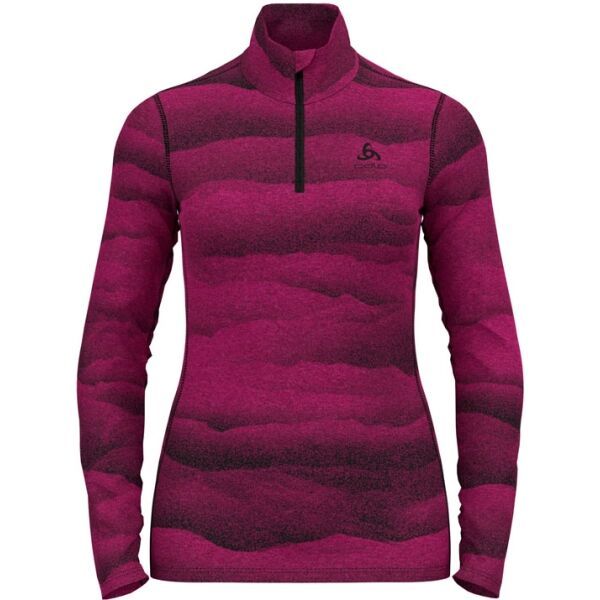 Odlo Odlo BL TOP TURTLE NECK L/S HALF ZIP WHISTLER Ženska funkcionalna majica, ružičasta, veličina