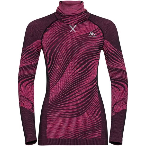 Odlo Odlo BL TOP WITH FACEMASK L/S BLACKCOMB ECO Funkcionalna majica s integriranom fantomkom, ružičasta, veličina