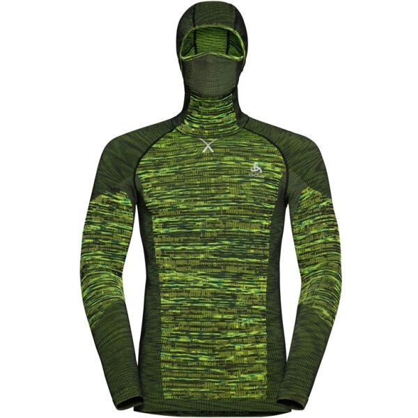 Odlo Odlo BL TOP WITH FACEMASK L/S BLACKCOMB ECO Funkcionalna majica s integriranom kapuljačom, zelena, veličina