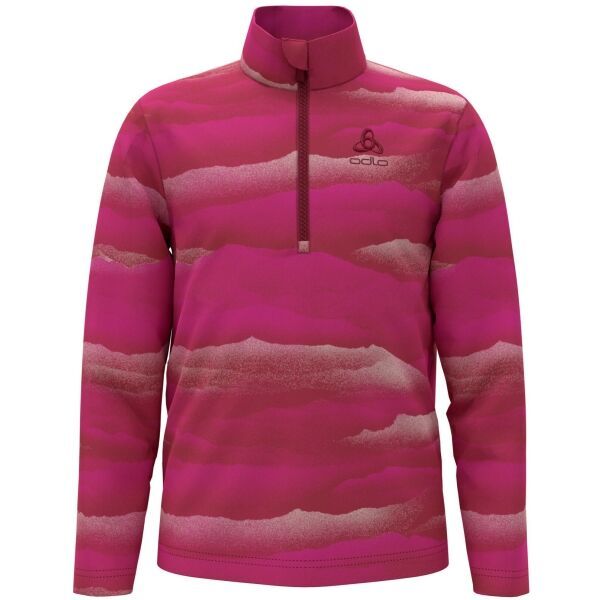 Odlo Odlo MID LAYER 1/2 ZIP ROY KIDSGRAPHIC Dječja majica, ružičasta, veličina