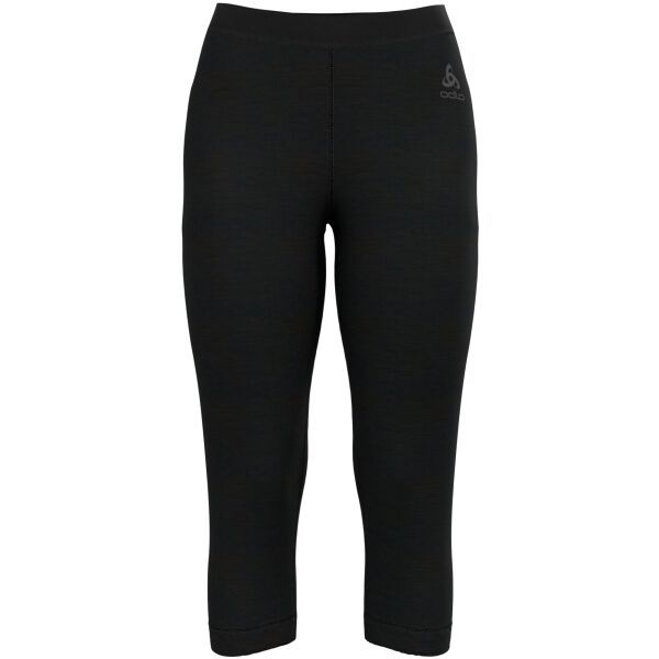 Odlo Odlo NATURAL MERINO 200 Ženske tričetvrt termo tajice, crna, veličina