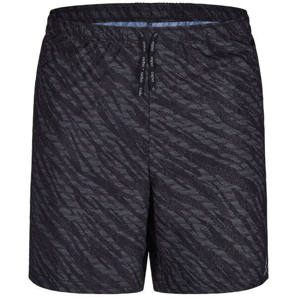 Odlo Odlo SHORT ESSENTIAL PRINT Muške kratke hlače za trčanje, crna, veličina