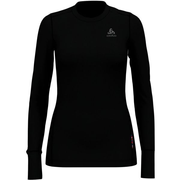 Odlo Odlo SUW TOP CREW NECK L/S NATURAL 100% MERINO Ženska majica s dugim rukavima, crna, veličina